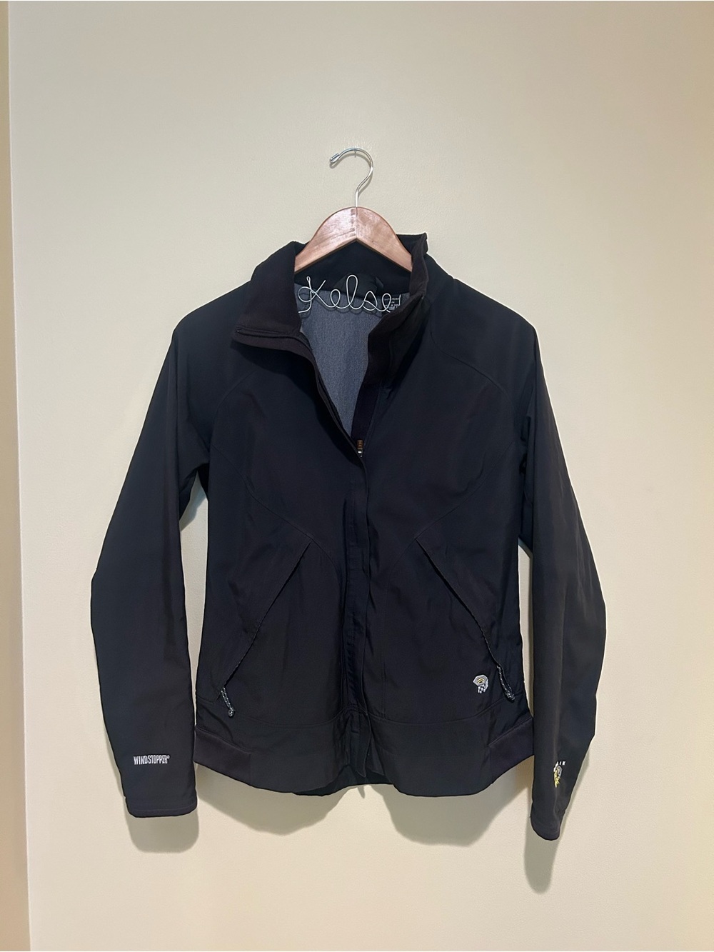 Mountain Hardwear Women’s Black Windstopper Softshell Jacket Lightweight Size M